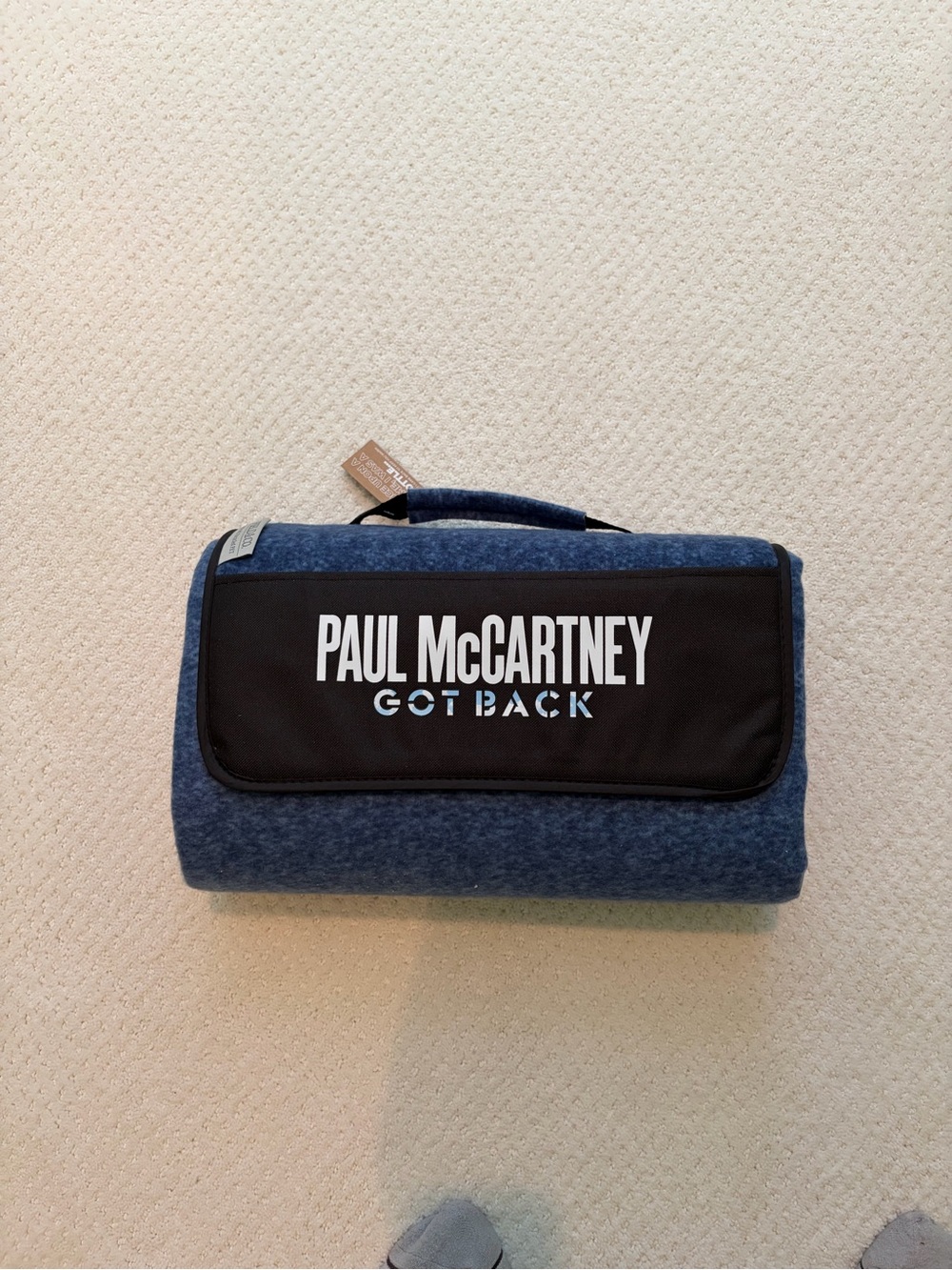 PAUL MCCARTNEY Got Back Official VIP roll up tour blanket Navy New
